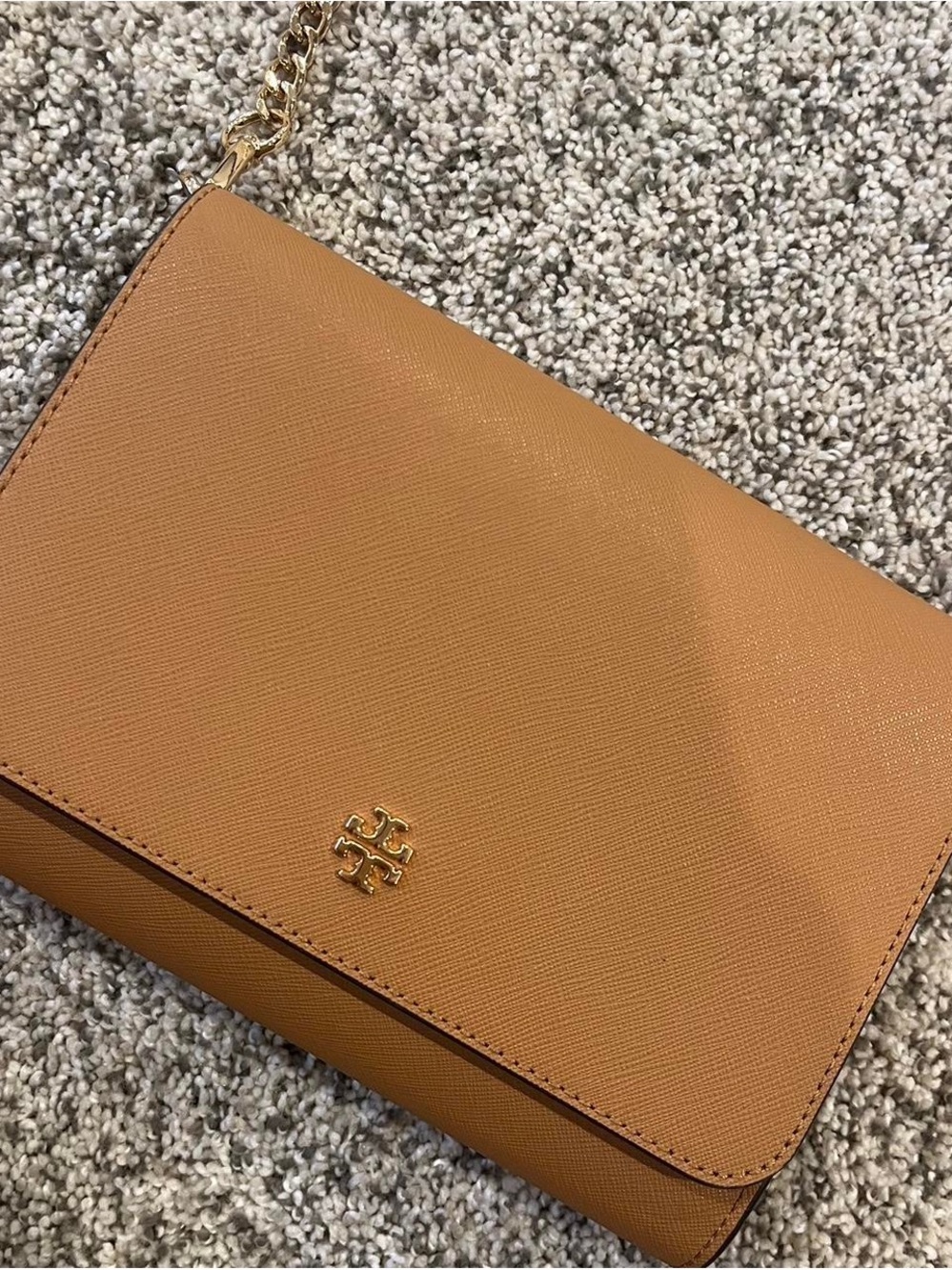 Tory Burch Emerson Leather Chain-Wallet Crossbody Bag Cardamom - Picture 5 of 12